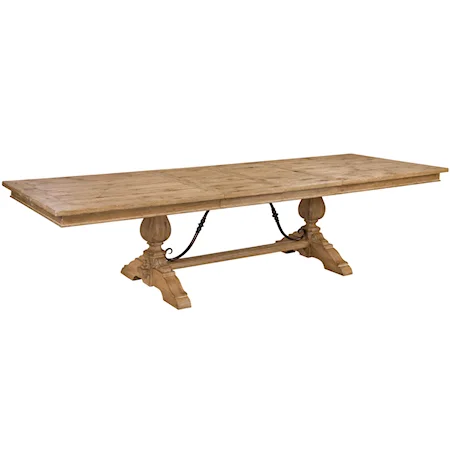 Rectangular Dining Table with Trestle